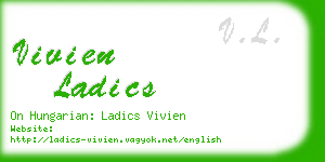 vivien ladics business card